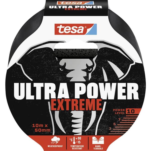 tesa ULTRA POWER EXTREME 56622-00000-00 Repareringstejp Svart (L x B) 10 m x 50 mm 1 st
