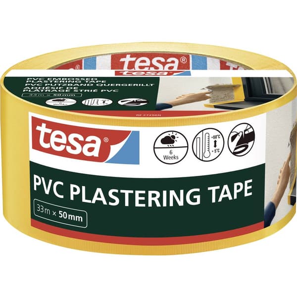 tesa PVC Putzband 55486-00000-00 Gipstejp Gul (L x B) 33 m x 50 mm 1 st