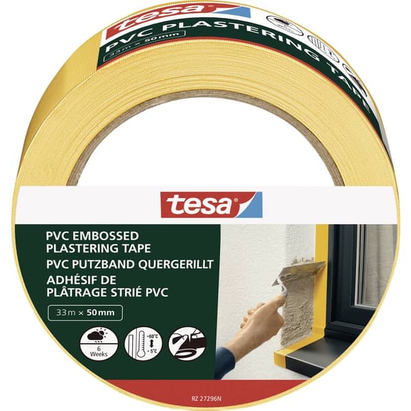tesa PVC Putzband 55486-00000-00 Gipstejp Gul (L x B) 33 m x 50 mm 1 st