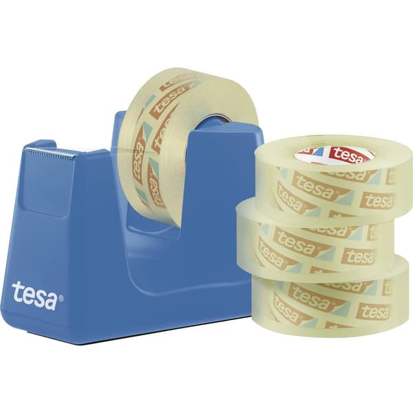 tesa Easy Cut Smart + tesafilm transparent 53908-00000-00 tesafilm Cyan (L x B) 33 m x 19 mm 1 set