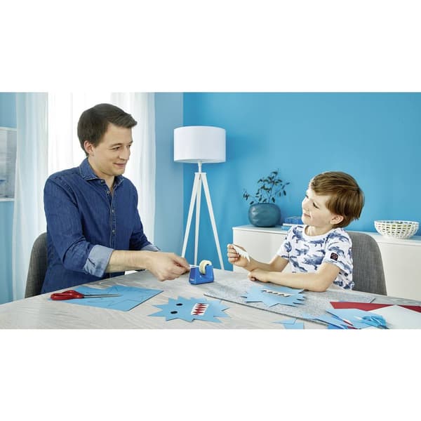 tesa Easy Cut Smart + tesafilm transparent 53908-00000-00 tesafilm Cyan (L x B) 33 m x 19 mm 1 set