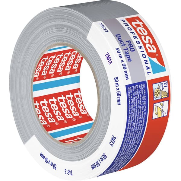 tesa Duct Tape PRO 74613-00003-00 Repareringstejp Grå (L x B) 50 m x 50 mm 1 st