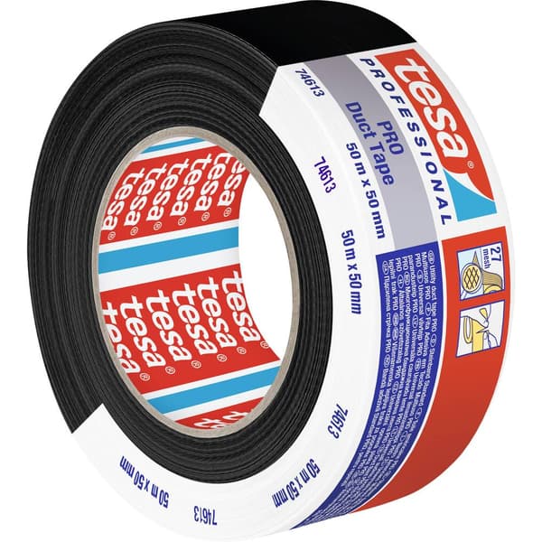 tesa Duct Tape PRO 74613-00002-00 Repareringstejp Svart (L x B) 50 m x 50 mm 1 st