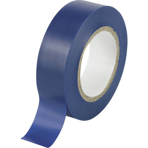 TRU COMPONENTS TC-9559256 Isoleringstejp Blå (L x B) 20 m x 19 mm 1 st