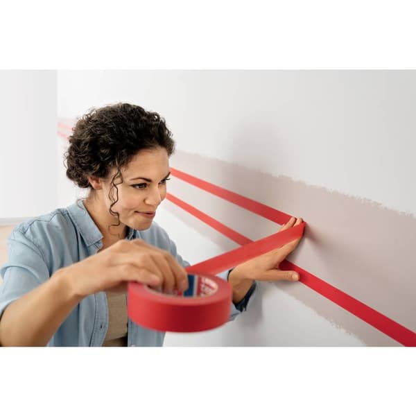 tesa EXCELLENT 56548-00000-00 Maskeringstejp Röd (L x B) 50 m x 30 mm 3 st