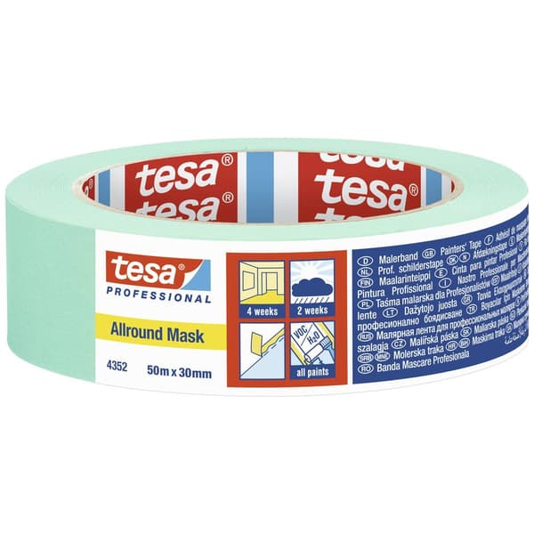 tesa ALLROUND MASK 04352-00002-00 Maskeringstejp Mint (L x B) 50 m x 30 mm 1 st