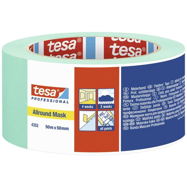 tesa ALLROUND MASK 04352-00004-00 Maskeringstejp Mint (L x B) 50 m x 50 mm 1 st