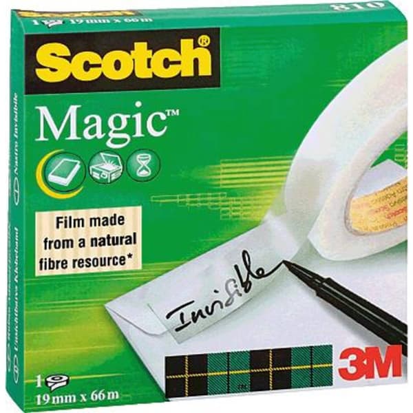 Scotch SCOTCH® Magic™ 810 M8101966 Tejp Scotch® Magic™ 810 Transparent (L x B) 66 m x 19 mm 1 st