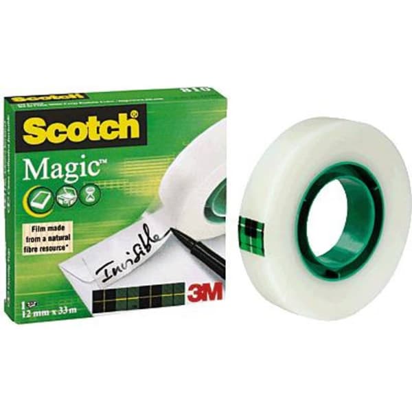 Scotch Scotch® Magic™ 810 M8101233 Tejp Scotch® Magic™ 810 Transparent (L x B) 33 m x 12 mm 1 st