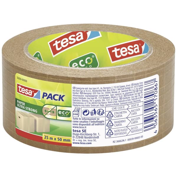 tesa PAPER ULTRA STRONG 56000-00000-00 Packtejp Brun (L x B) 25 mm x 50 mm 1 st
