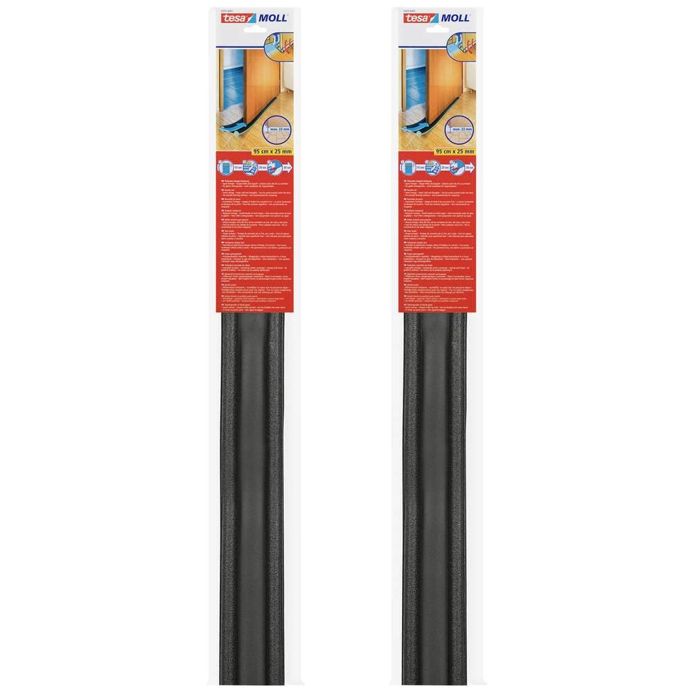 tesa 05418-00500-05 Dörrgolv dubbel tätning tesamoll® Antracit (L x B) 0.95 m x 25 mm 2 st
