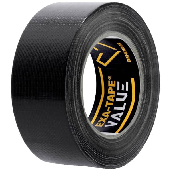 DEFENDER by Adam Hall EXA-TAPE-VALUE B 50 DTEXAVB50 Tejp Svart (glänsande) (L x B) 50 m x 50 mm 1 st