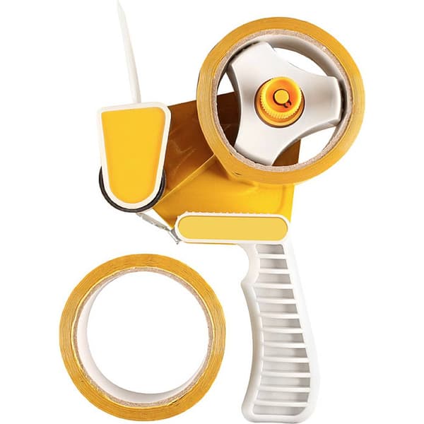 kwb Förpackningsbanddispenser Grå, Gul Rullbredd (max.): 50 mm Rullängd (max.) 33 m