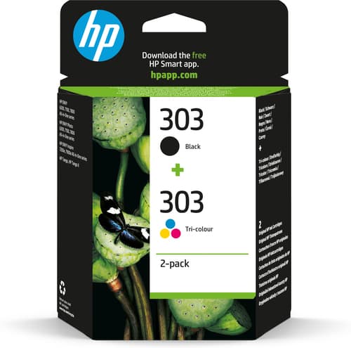 HP 303 ink cartridge - pack of 2 - 1x black - 1x color cartridge (cyan, magenta, yellow)