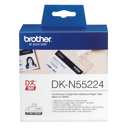 BROTHER DKN55224 paper roll endless withe 30 48m non-adhesive