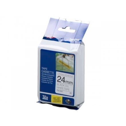 BROTHER TZES251 Tape Brother 24mm BLACK ON WHITE ADHESIVE TAPE