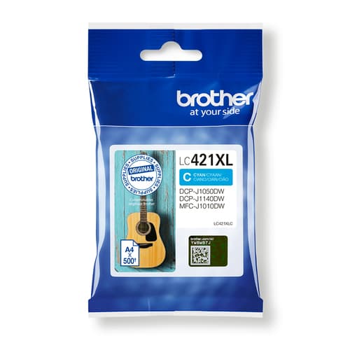 Brother LC421XLC Ink Cartridge, Cyan | Brother LC421XLC | Ink cartridge | Cyan