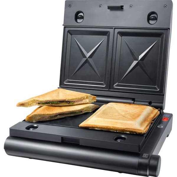 Sandwichgrill - COLT - XM 117 - Svart - 1100W - Justerbar temperatur upp till 210°C