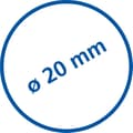Miniatyrbild 3 av 4: Duschstångsstöd - WENKO - Aluminium - Svart - Ø 2/2,5 cm - Ska borras