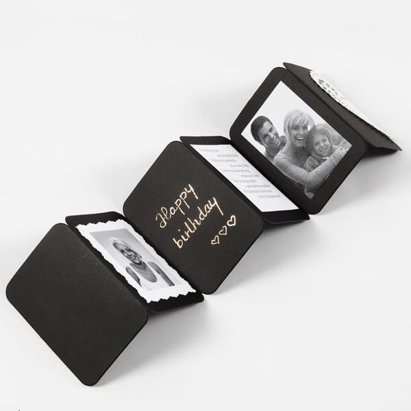 Exploding Box - H: 12 cm - Svart - Presentask