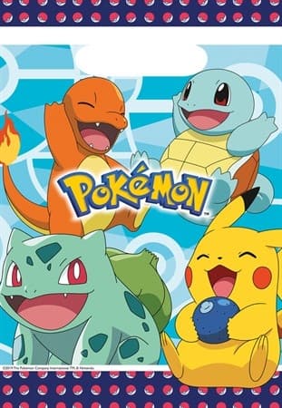 Pokémon Presentpåsar- 6 Pack