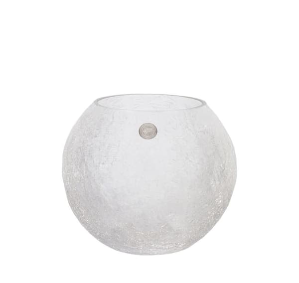 Maljakko CRACK BOWL, D24xH21cm, söröinen lasi