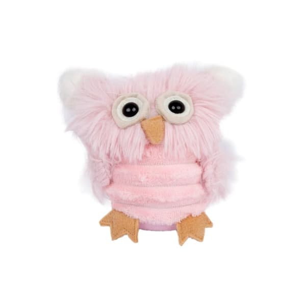 Uggla HUGO, H15cm, rosa
