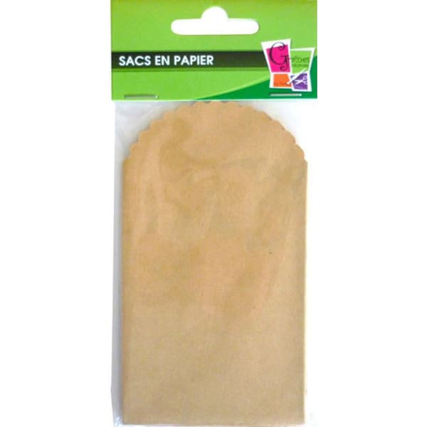 Kraftpåse - Ej specificerat - 13 x 7 cm - Brun - 6 stycken - Idealisk för skapande