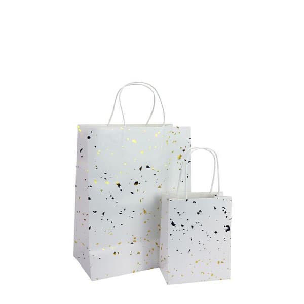 Vit och guld presentförpackning 2 stycken