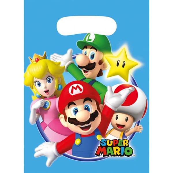Presentpåsar - NO NAME - Super Mario - Set om 8 - Vuxen - Blandat