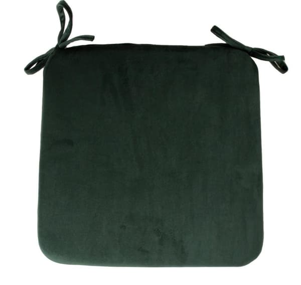 Stoleunderlag VELVET 39x39cm, mørkegrøn