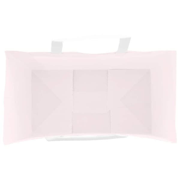 vidaXL Kraftpapperspåsar 250 st med handtag rosa 15x8x21 cm