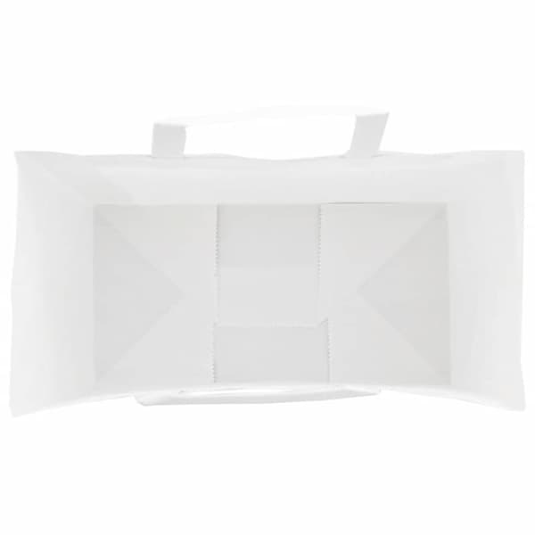 vidaXL Kraftpapperspåsar 250 st med handtag vit 32x17x25 cm