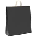Miniatyrbild 3 av 11: vidaXL Kraftpapperspåsar 50 st med handtag svart 45x17x48 cm