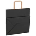 Miniatyrbild 9 av 11: vidaXL Kraftpapperspåsar 50 st med handtag svart 26x17x25 cm