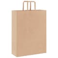 Miniatyrbild 7 av 11: vidaXL Kraftpapperspåsar 250 st med handtag brun 32x12x42 cm