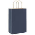 Miniatyrbild 7 av 11: vidaXL Papperspåsar 250 st med handtag blå 21x11x31 cm