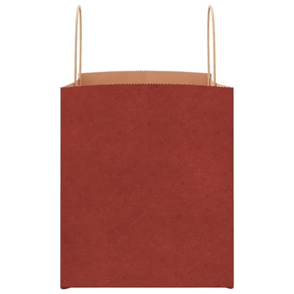 vidaXL Kraftpapperspåsar 50 st med handtag röd 32x22x24 cm