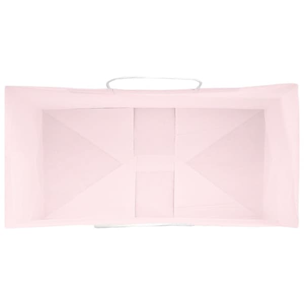 vidaXL Papperspåsar 50 st med handtag rosa 21x11x31 cm