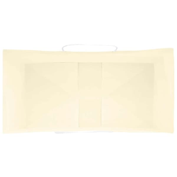 vidaXL Kraftpapperspåsar 250 st med handtag gul 32x17x25 cm