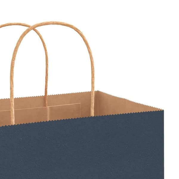 vidaXL Kraftpapperspåsar 50 st med handtag blå 21x11x36 cm