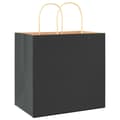 Miniatyrbild 7 av 11: vidaXL Kraftpapperspåsar 250 st med handtag svart 26x17x25 cm