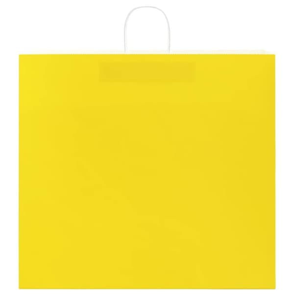 vidaXL Kraftpapperspåsar 50 st med handtag gul 54x15x49 cm