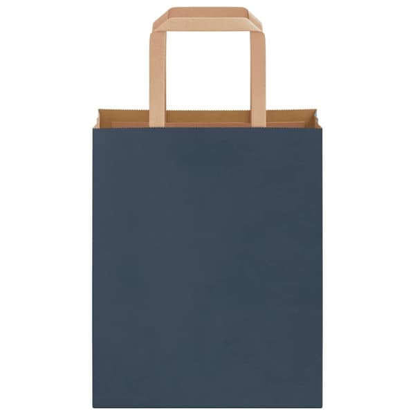 vidaXL Kraftpapperspåsar 250 st med handtag blå 18x8x22 cm