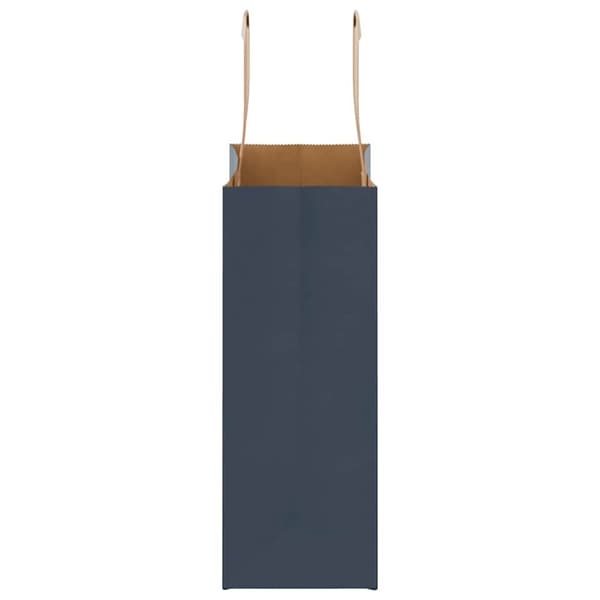 vidaXL Kraftpapperspåsar 250 st med handtag blå 18x8x22 cm