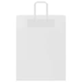 Miniatyrbild 5 av 11: vidaXL Kraftpapperspåsar 250 st med handtag vit 32x12x42 cm