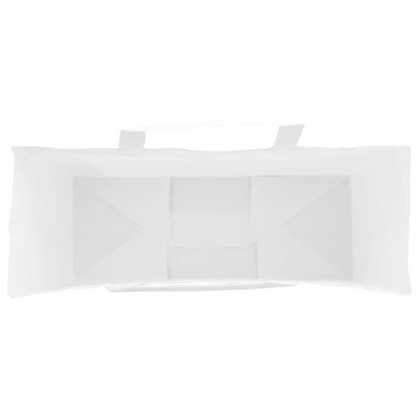 vidaXL Kraftpapperspåsar 250 st med handtag vit 32x12x42 cm