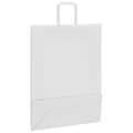 Miniatyrbild 9 av 11: vidaXL Kraftpapperspåsar 250 st med handtag vit 32x12x42 cm