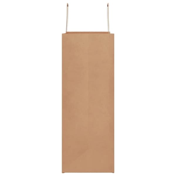 vidaXL Kraftpapperspåsar 50 st med handtag brun 32x17x44 cm