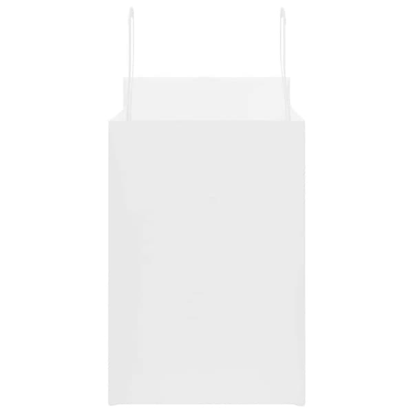 vidaXL Kraftpapperspåsar 50 st med handtag vit 32x17x25 cm